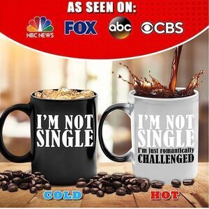 GR8AM color changing coffee mug. Color changes with hot coffee, chocolate or tea